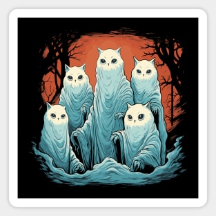 Cat ghosts Magnet